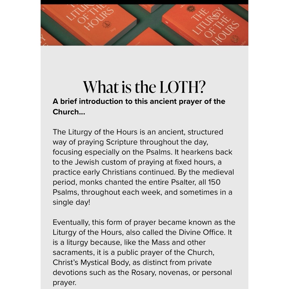 The Liturgy Of The Hours APRIL 2025 NEW SEALED Word On Fire Catholic Prayer Book - Picture 3 of 5